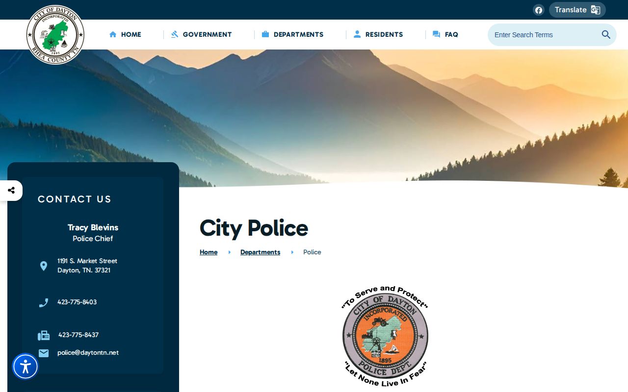Dayton recent arrests police contact page