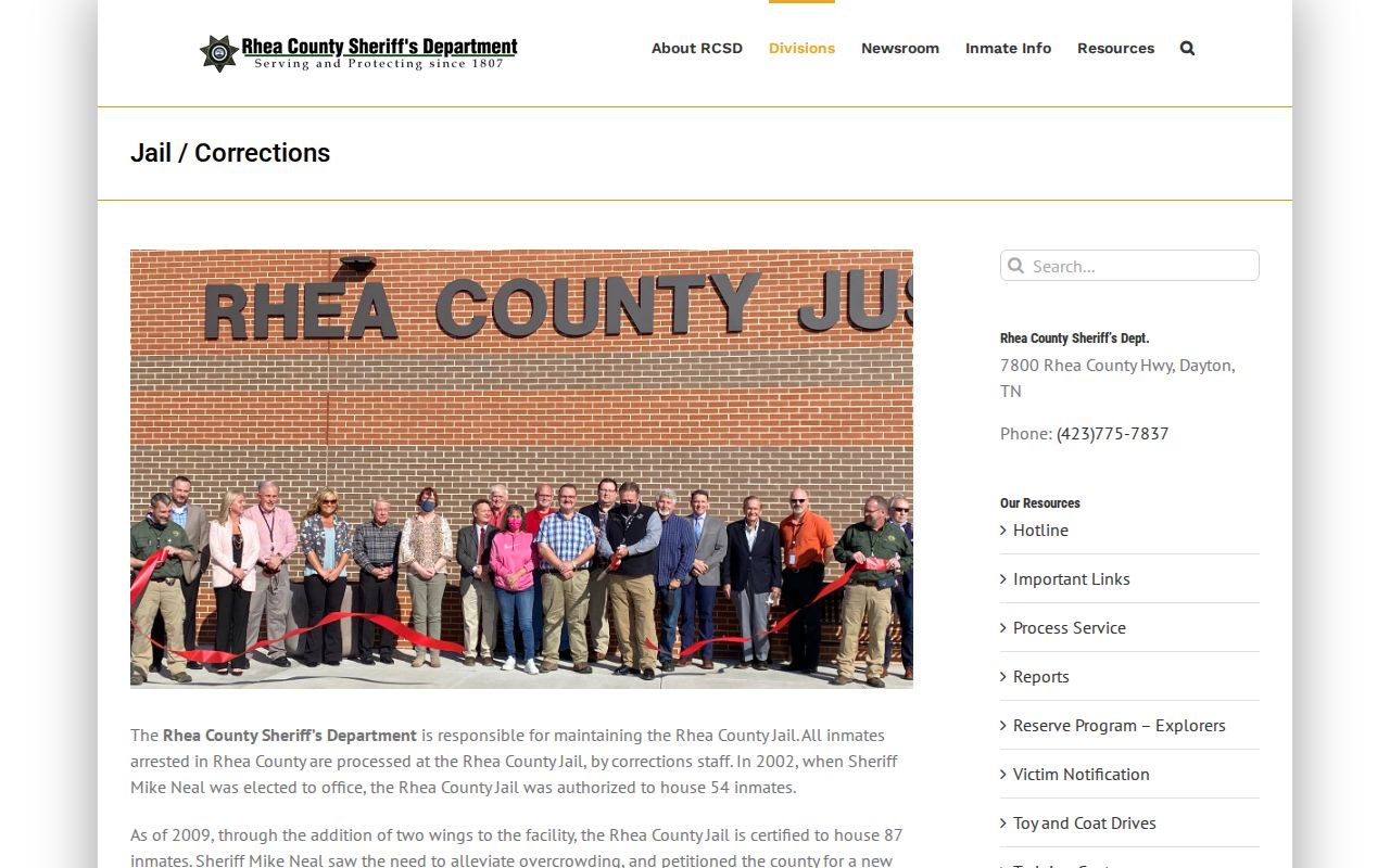 Rhea County arrest booking process